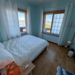 sea view, queen bed room in Sinyang Jeju south korea